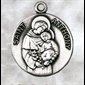Médaille Saint Antoine 3/4" (1.9 cm) en argent sterling