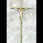 Gold Plated Crucifix, 10" (25.5 cm)