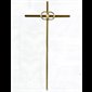 Croix Mariage dorée, 10" (25.4 cm)