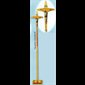 Processional Cross, Oak/Brass Combination  78'' H. x 10'' b.