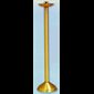 Paschal Candle Holder, Brass 42'' H. x 10.5'' B., Socket 2"