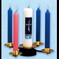 Advent Wreath with sockets wrought iron 3'' Ht. x 18'' D.
