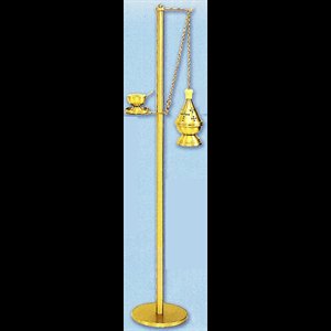 Censer Stand, Satin Bronze,  50'' (127 cm) Ht.