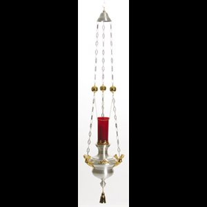 Hanging Sanctuary Lamp 2 tones  67'' Ht. x 14'' Dia.