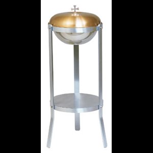 Baptismal Font, Portable, 2 tones 38'' H. x 14'' diam.
