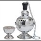 Censer and Boat, Stainless Steel, 7.75'' Ht. x 4.5''Diam.