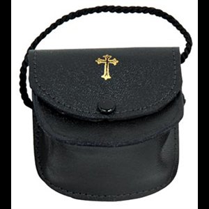 Burse with Gusset, Leather  3'' x 3'' x 1'' (7.6x7.6x2.5 cm)