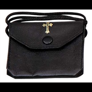 Burse with Gusset, Leather (holds 2.5'' x 0.75'' pyx)
