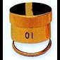 Ampoule Sainte-Huile plaqué or 24K avec anneau