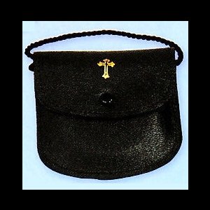 Burse, Genuine Leather (hold  2.5'' x 0.5'' pyx)