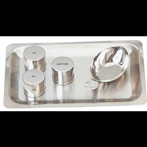 Baptismal Set, Stainless Steel  6.5'' x 10''