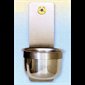Bénitier murale acier inoxydable 3'' x 9'' (Bol de 5'' Dia.)