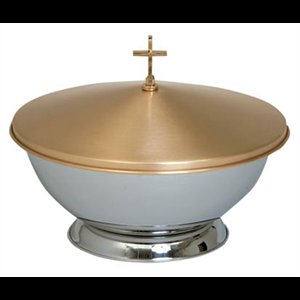 Baptismal Font, Bowl (w/ base) and Cover 13'' H. x 16'' diam