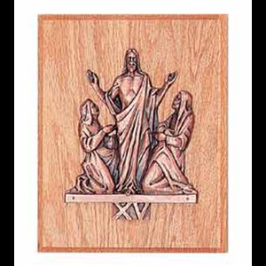 Bronze Ressurection Station of the Cross, 7'' H. x 6'' L.