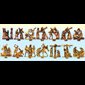 Bronze Stations of the Cross, 7'' Ht. x 6'' W., 14 Stations