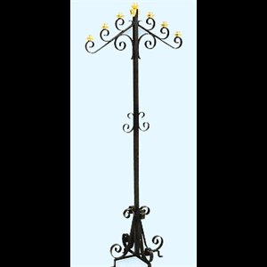 Candelabra, Floor, Wrought Iron 60'' H. (1.52 m)