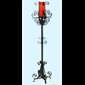 Lampe du sanctuaire sur pied fer forgé noir 44' (112 cm) Ht.