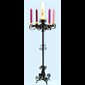 Advent Wreath Black Wrought Iron 48'' H. (1.22 m)
