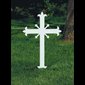 Memorial Cross, Fleur-de-lis design, 11'' (28 cm) Ht.