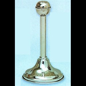 Holy Water Sprinkler and Stand, Stainless Steel 10'' H.