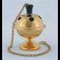 Censer polished brass, 4.5'' (11.4 cm) Ht. x 3'' Diam.