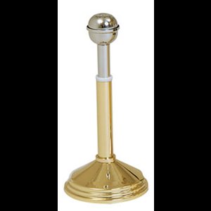 Holy Water Sprinkler and Stand, Brass 10.5'' H. (26.7 cm)