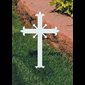 Memorial Cross, Miniature, Fleur-de-lis design 8'' (20.3 cm)