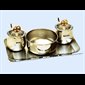 Burettes, plateau lavabo acier inoxydable 4.25''x 6.5''x 10"