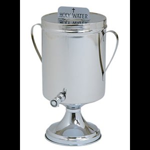 Holy/Baptismal Water Urn W/ Handles 2 gallons 15'' H. x 7" D