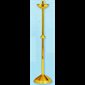 Paschal Candle Holder, Polished Brass 44'' H. x 10 1/2'' ba