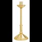 Paschal Candle Holder, Brass 28'' H. x 12'' B., Socket 2.5"
