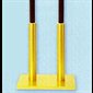 Torch Stand Satin brass  11'' H. x 10'' (Fits 1" Shaft) - Steel base and tube with nylon insert, satin brasstone. Fits 1" (2,5 cm) shaft. / 11" (28 cm) Ht., 10" (25,4 cm) sq. base, Weight 15 lbs (6,8 kilo)  N.B.: when the article is not in stock and is "available on order", allow a lead time of about 3 to...