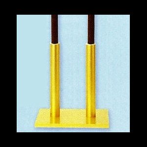 Torch Stand Satin brass  11'' H. x 10'' (Fits 1" Shaft)
