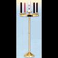 Advent Brass Wreath 48'' (122 cm) Ht.. x 21'' (53 cm) Diam.