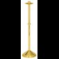 Paschal Candlestick, Bright Brass 44''H. x 12''B., Socket 2"