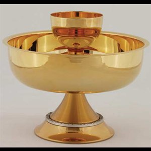 Intinction Set gold plated 6.5'' H. x 7.75'' D. (900 Host)