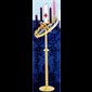 Advent Brass Wreath with Adjustable Top 48'' to 55'' bright