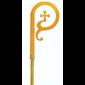 Bishop Crozier, Satin Brass 72'' H. - Satin crook, bright shaft. 72" (183 cm) overall (3 pcs) / Also available Stainless steel or 24k gold plated with a supplement, please send us an email before ordering.  N.B.: when the article is not in stock and is "available on order", allow a lead time of about 3 to...