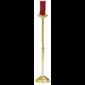 Lampe du sanctuaire sur pied laiton poli 46'' H.x 10.5'' b.