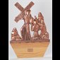 Bronze & Wood Station of the Cross, 24'' x 17'', 14 stations