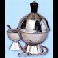 Censer and Boat, Stainless Steel, 8'' Ht. x 5.5'' Diam.