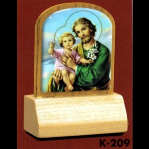 Plaque sur pied Saint Joseph 2.75" Ht.