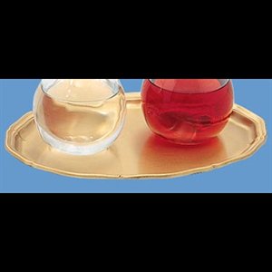 Cruets Tray, Brass Satin Finish, 7.25" x 10" (18.4 x 25.5cm)
