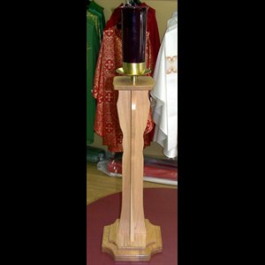 Oak Sanctuary Lamp on foot 40" (101.5 cm)