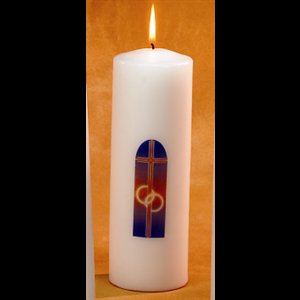 Cierge de mariage 3" x 9" (76 x 230 mm)