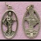 Medugorje Oxidized Medal, 7/8" (2.2 cm)