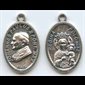 Médaille Pape Jean-Paul II 7/8'' (2.2 cm) en métal oxydé