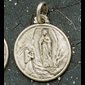 Médaille N-D. Lourdes 3/4" (1.9 cm) en argent 925