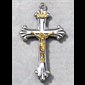Pendentif croix argent sterling et chaîne 24''
