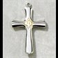 Pendentif Croix argent sterling et chaîne 18''